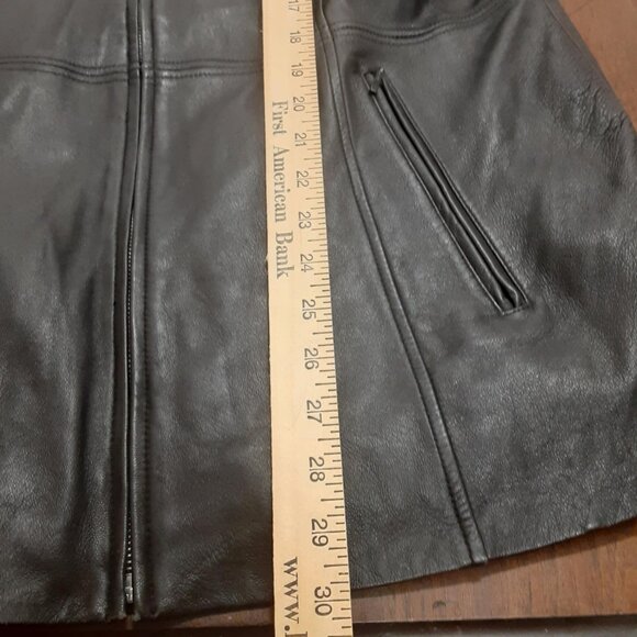 PELLE STUDIO WILSONS LEATHER WOMEN'S BLACK SOFT GENUINE LEATHER COAT Size XL - Picture 16 of 16